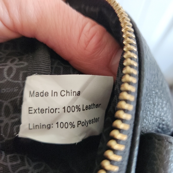 Lodis black leather wristlet purse - Picture 5 of 6